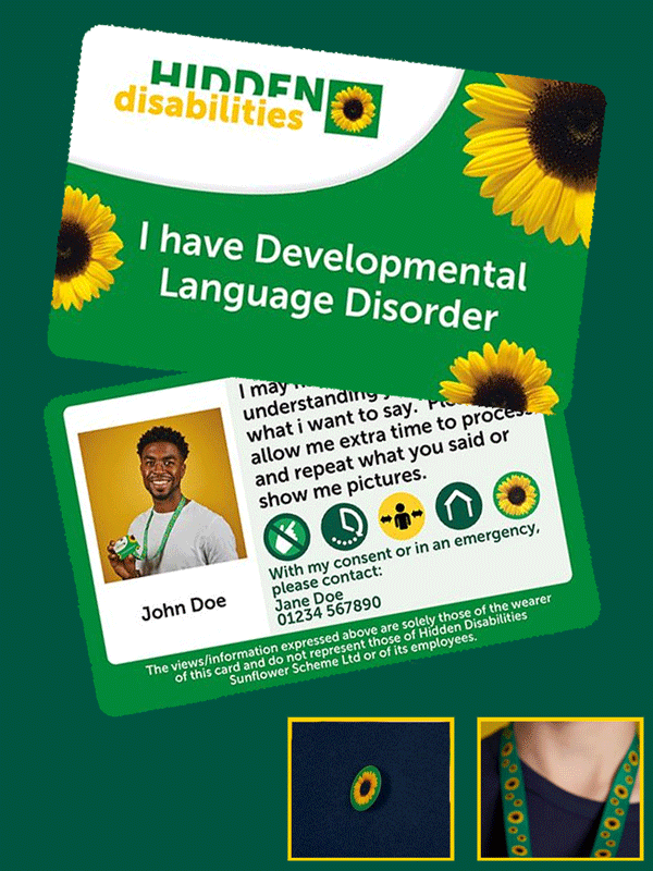 Developmental Language Disorder Card - Personalised
