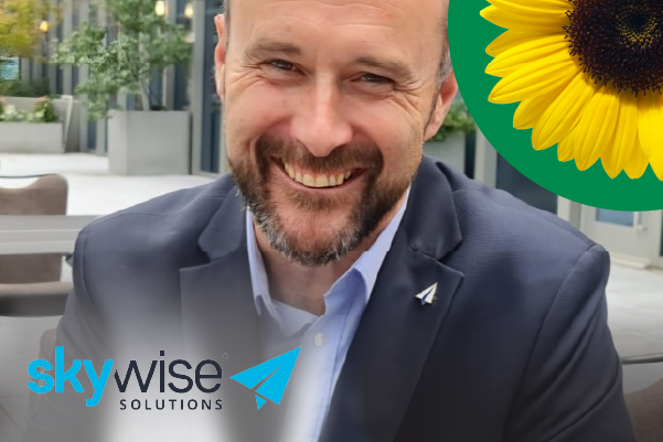 Photo of Michael Connolly and the Skywise logo