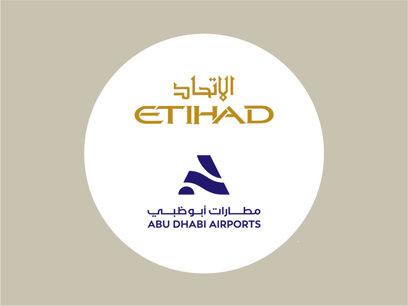 etihad airway and abu dhbai airport logos