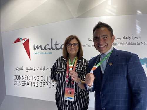 An image of Steven at the Malta area of Expo 2020